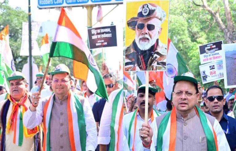 देहरादून में आयोजित हुई तिरंगा शौर्य सम्मान यात्रा, सीएम बोले आतंकियों को उनकी ही भाषा में मिलेगा जवाब